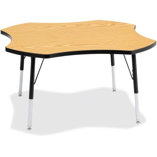 Jonti-Craft Berries Adult Black Edge Four-leaf Table1