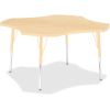 Jonti-Craft Berries Adult Maple Laminate Four-leaf Table1