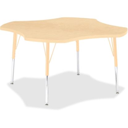 Jonti-Craft Berries Adult Maple Laminate Four-leaf Table1