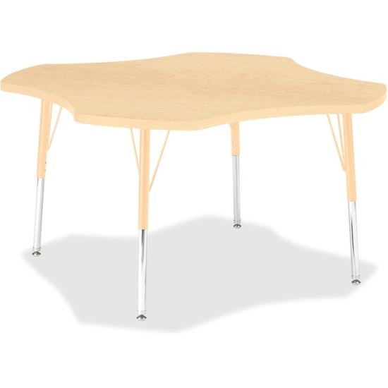 Jonti-Craft Berries Adult Maple Laminate Four-leaf Table1