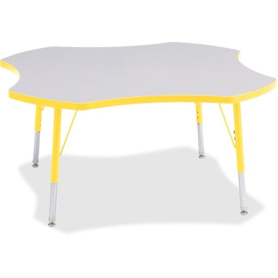 Jonti-Craft Berries Elementary Height Prism Four-Leaf Table1