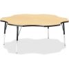 Jonti-Craft Berries Adult Black Edge Six-leaf Table1