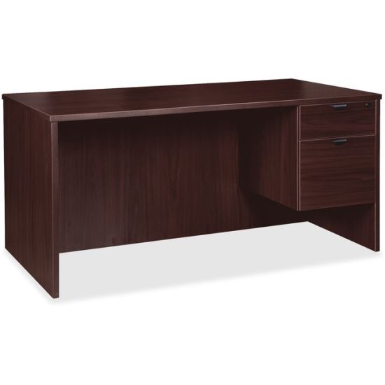 Lorell Prominence 2.0 Espresso Laminate Box/File Right-Pedestal Desk - 2-Drawer1