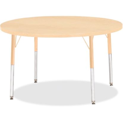 Jonti-Craft Berries Elementary Height. Maple Top/Edge Round Table1