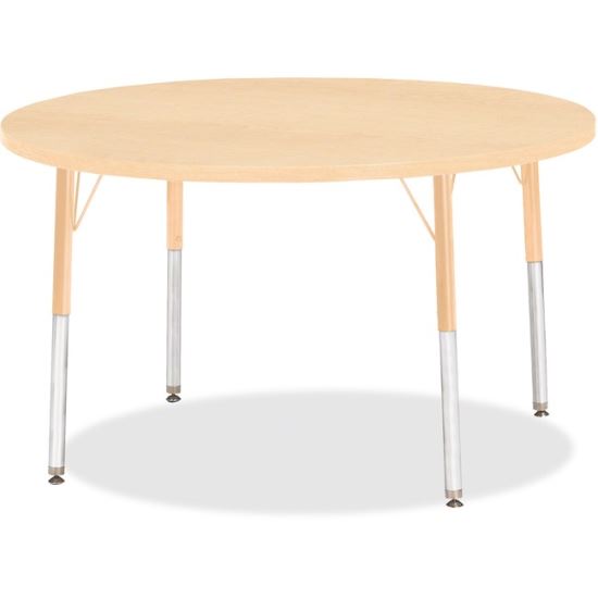 Jonti-Craft Berries Elementary Height. Maple Top/Edge Round Table1