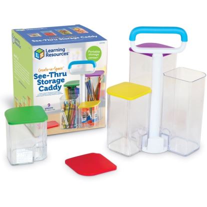 Learning Resources Create-a-Space SeeThru Storage Caddy1