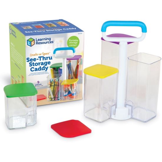 Learning Resources Create-a-Space SeeThru Storage Caddy1