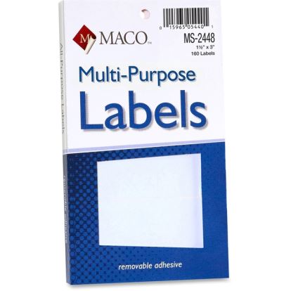 MACO White Multi-Purpose Labels1