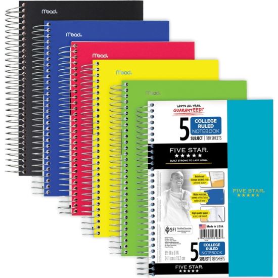 Five Star 5-Subject Notebook1