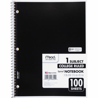 Mead One-subject Spiral Notebook1