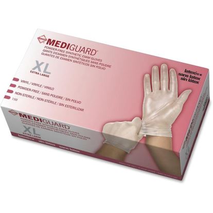 Medline MediGuard Vinyl Non-sterile Exam Gloves1