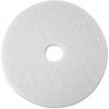 Low-Speed Super Polishing Floor Pads 4100, 12" Diameter, White, 5/Carton1