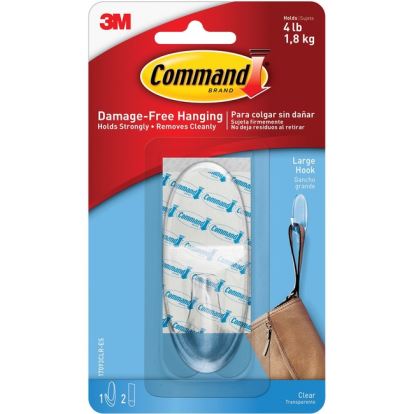 Command Large Hook with Clear Strips1