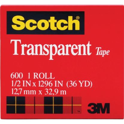 Scotch Transparent Tape - 1/2"W1