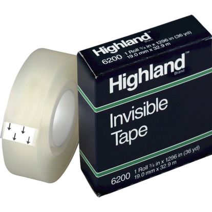 Highland 3/4"W Matte-finish Invisible Tape1