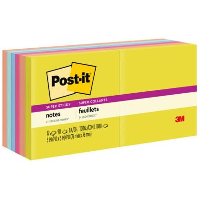 Post-it&reg; Super Sticky Note Pads - Summer Joy Color Collection1