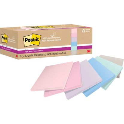 Post-it&reg; Recycled Super Sticky Notes1