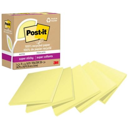 Post-it&reg; Recycled Super Sticky Notes1