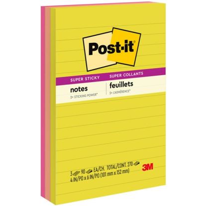 Post-it&reg; Super Sticky Multi-Pack Notes - Summer Joy Color Collection1