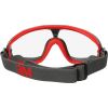 GoggleGear 500Series Safety Goggles, Anti-Fog, Red/Gray Frame, Clear Lens,10/Ctn3