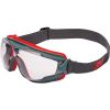 GoggleGear 500Series Safety Goggles, Anti-Fog, Red/Gray Frame, Clear Lens,10/Ctn4