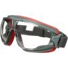 GoggleGear 500Series Safety Goggles, Anti-Fog, Red/Gray Frame, Clear Lens,10/Ctn6