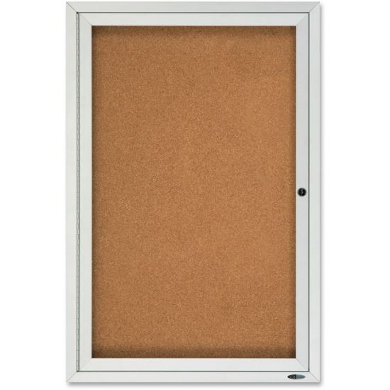 Quartet Enclosed Cork Bulletin Board for Outdoor Use1