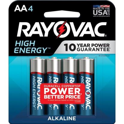 Rayovac High Energy Alkaline AA Batteries1