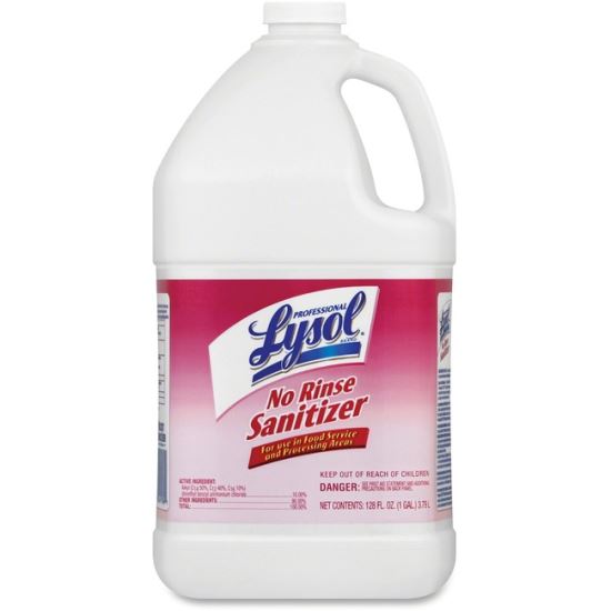 No Rinse Sanitizer Concentrate, 1 gal Bottle, 4/Carton1