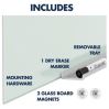 Quartet InvisaMount Vertical Glass Dry-Erase Board - 42x724