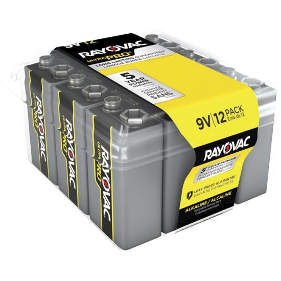 Rayovac Ultra Pro Alkaline 9 Volt Batteries 12-Pack1