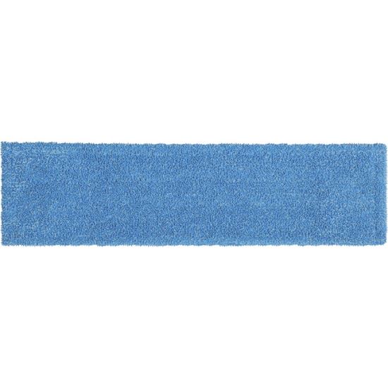 Adaptable Flat Mop Pads, Microfiber, 19.5 x 5.5, Blue1