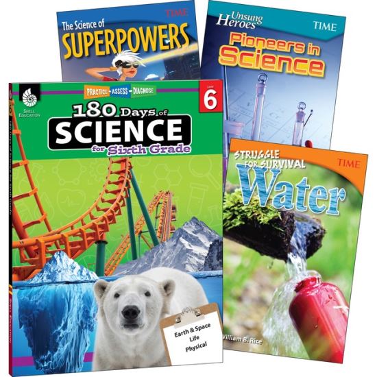 Shell Education Learn At Home Science 4-book Set Printed Book1