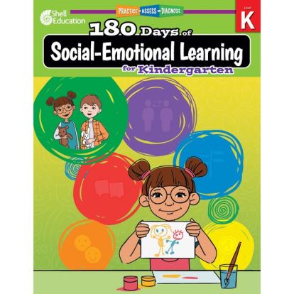 Shell Education 180 Days of Social-Emotional Learning for Kindergarten Printed Book by Jodene Lynn Smith, Brenda Van Dixhorn1