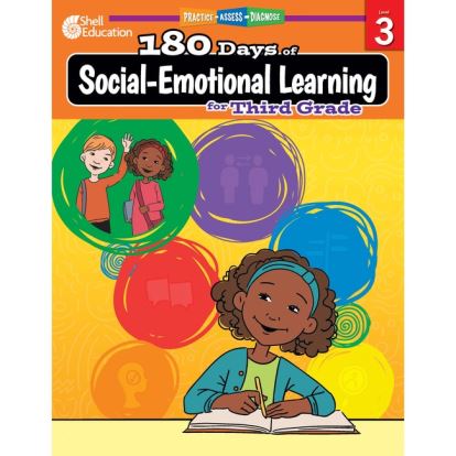 Shell Education 180 Days of Social-Emotional Learning for Third Grade Printed Book by Kristin Kemp1