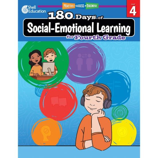 Shell Education 180 Days of Social-Emotional Learning for Fourth Grade Printed Book by Kristin Kemp1