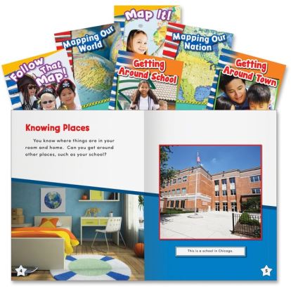 Shell Education Education Let's Map It! Six Book Set Printed Book1