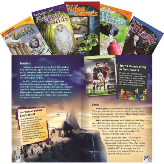 Shell Education TIME Informational Text Grade 6 Set 1, 5-Book Set Printed Book1