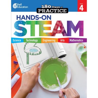 Shell Education 180 Days: Hands-On STEAM: Grade 4 Printed Book1