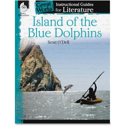 Shell Education Island of the Blue Dolphins Literature Guide Printed Book by Scott O'Dell1