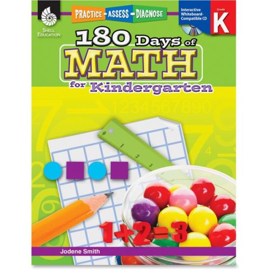 Shell Education 180 Days of Math for Kindergarten Book Printed/Electronic Book by Jodene Smith1