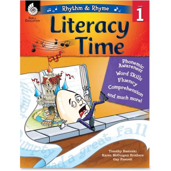 Shell Education Literacy Time Rhythm/Rhyme Level 1 Resource Book Printed Book by Timothy Rasinski, Karen McGuigan Brothers, Gay Fawcett1