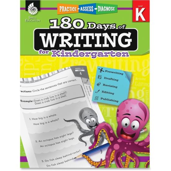 Shell Education Grade K 180 Days of Writing Book Printed Book1