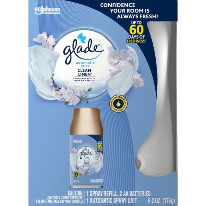 Glade Clean Linen Automatic Spray Kit1