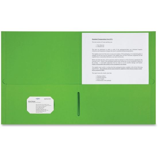 Sparco Letter Pocket Folder1