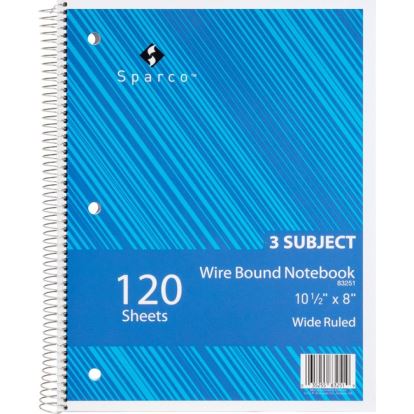 Sparco Quality Wirebound Wide Ruled Notebooks1