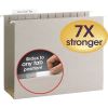 TUFF Extra Capacity Hanging File Folders w/ Easy Slide Tab, 4" Expansion, Letter, Steel Gray,18/Box2