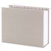 TUFF Extra Capacity Hanging File Folders w/ Easy Slide Tab, 4" Expansion, Letter, Steel Gray,18/Box4