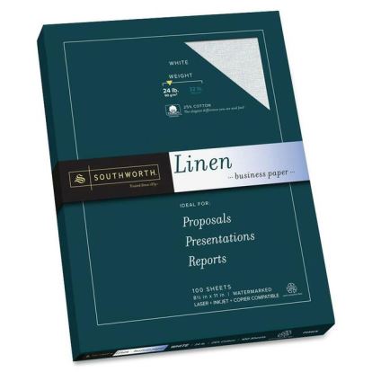 Southworth P554CK Laser, Inkjet Fine Art Paper - White - Recycled - 55% Recycled Content1