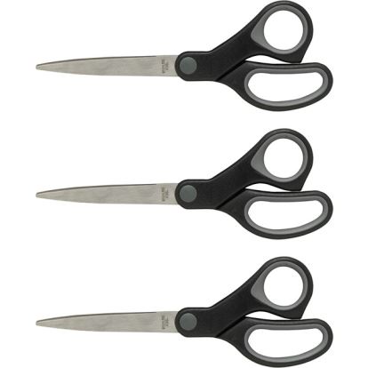 Sparco Straight Scissors w/Rubber Grip Handle1